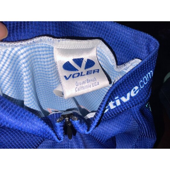Voler Snickers Marathon Energy Bar Cycling Jersey Size S Blue/Red Made in USA - Picture 5 of 8